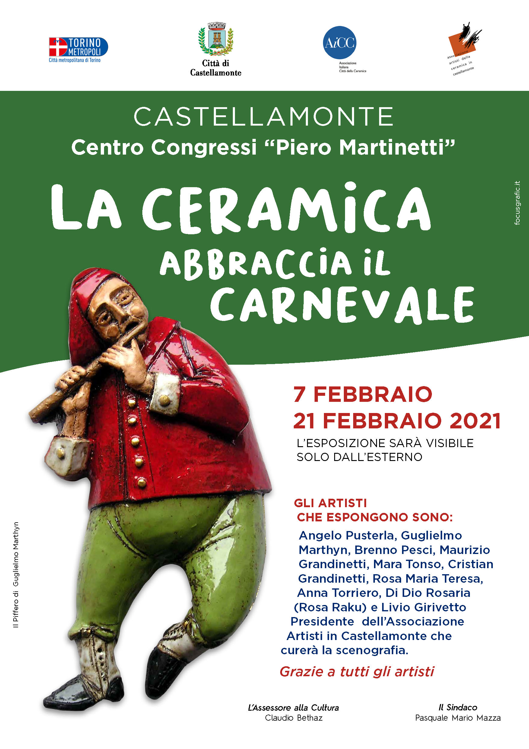 La Ceramica Abbraccia il Carnevale